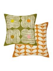 Orla Kiely Moss Textured Flower Cushion - Image 4 of 4