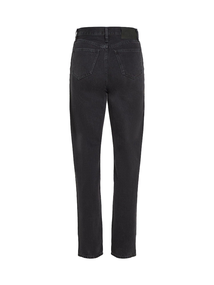 Calvin Klein Black High Rise Straight Jeans - Image 6 of 6