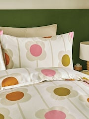 Orla Kiely Set of 2 Sunrise Abacus Flower Pillowcases - Image 1 of 3
