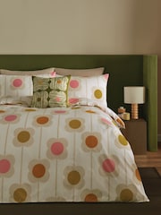 Orla Kiely Set of 2 Sunrise Abacus Flower Pillowcases - Image 2 of 3