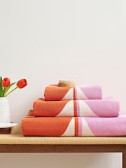 Orla Kiely Blush Stem Bloom Duo 100% Cotton Bath Towel - Image 2 of 5