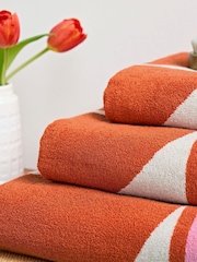 Orla Kiely Blush Stem Bloom Duo 100% Cotton Bath Towel - Image 3 of 5