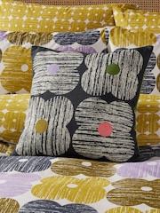 Orla Kiely Slate Textured Flower Cushion - Image 2 of 5