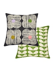 Orla Kiely Slate Textured Flower Cushion - Image 5 of 5