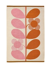 Orla Kiely Blush Stem Bloom Duo 100% Cotton Bath Sheet Towel - Image 4 of 5