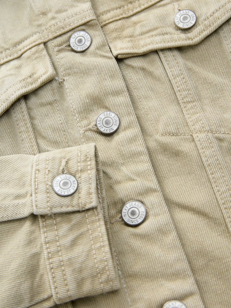 vert - Veste ajustée Denim Trucker 100% coton - Image 7 of 8