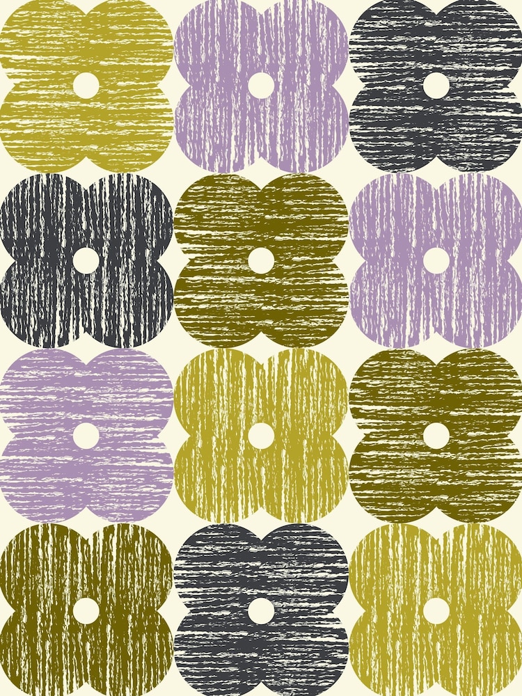 Orla Kiely Textured Flower Duvet Cover and Pillowcase Set - Изображение 6 из 6