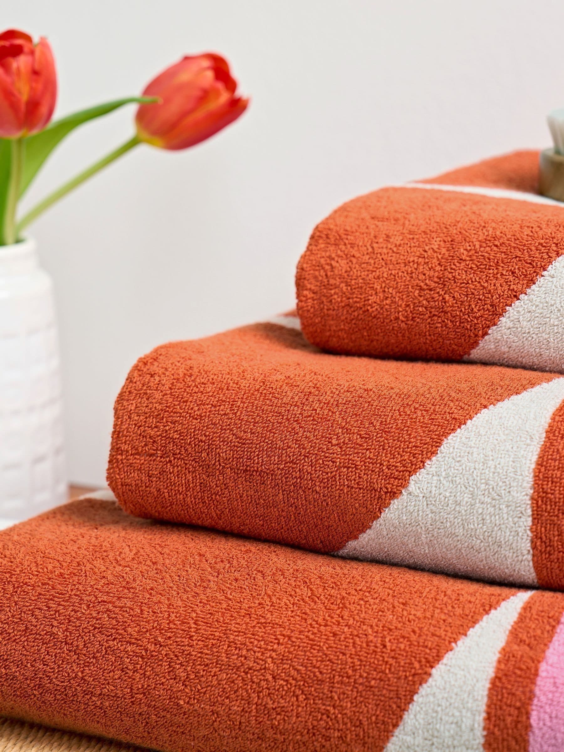 Buy Orla Kiely Blush Stem Bloom Duo 100% Cotton Hand Towel from