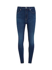 Tommy Hilfiger Blue Como Mid Rise Skinny Jeans - Image 6 of 7