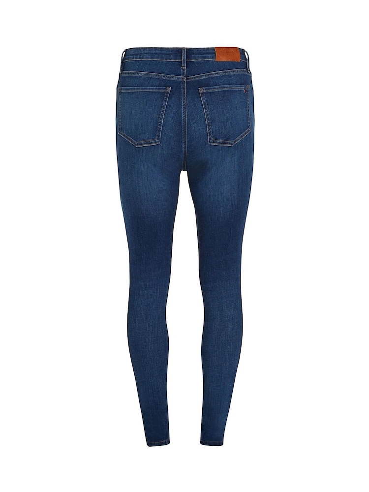 Tommy Hilfiger Blue Como Mid Rise Skinny Jeans - Image 7 of 7