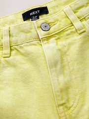 Green 100% Cotton Rigid Denim Shorts - Image 7 of 8