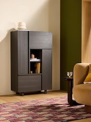 MADE.COM Dark Wood Effect Ascott Highboard - Image 1 of 7