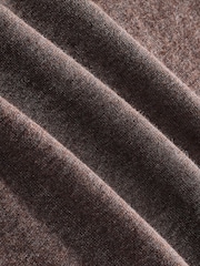 Truffle Brown Regular Fit Cotton Rich Short Sleeve Knit Polo Shirt - Image 6 of 7