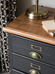 Rockett St George Black Apothecary Bedside Table - Image 2 of 7