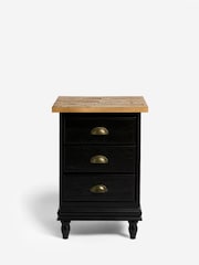 Rockett St George Black Apothecary Bedside Table - Image 5 of 7