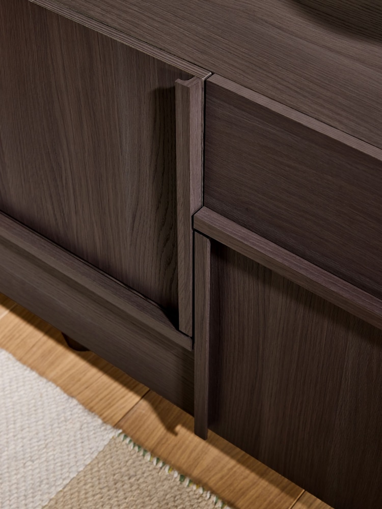 MADE.COM Dark Wood Effect Ascott Small Sideboard - Image 2 of 6