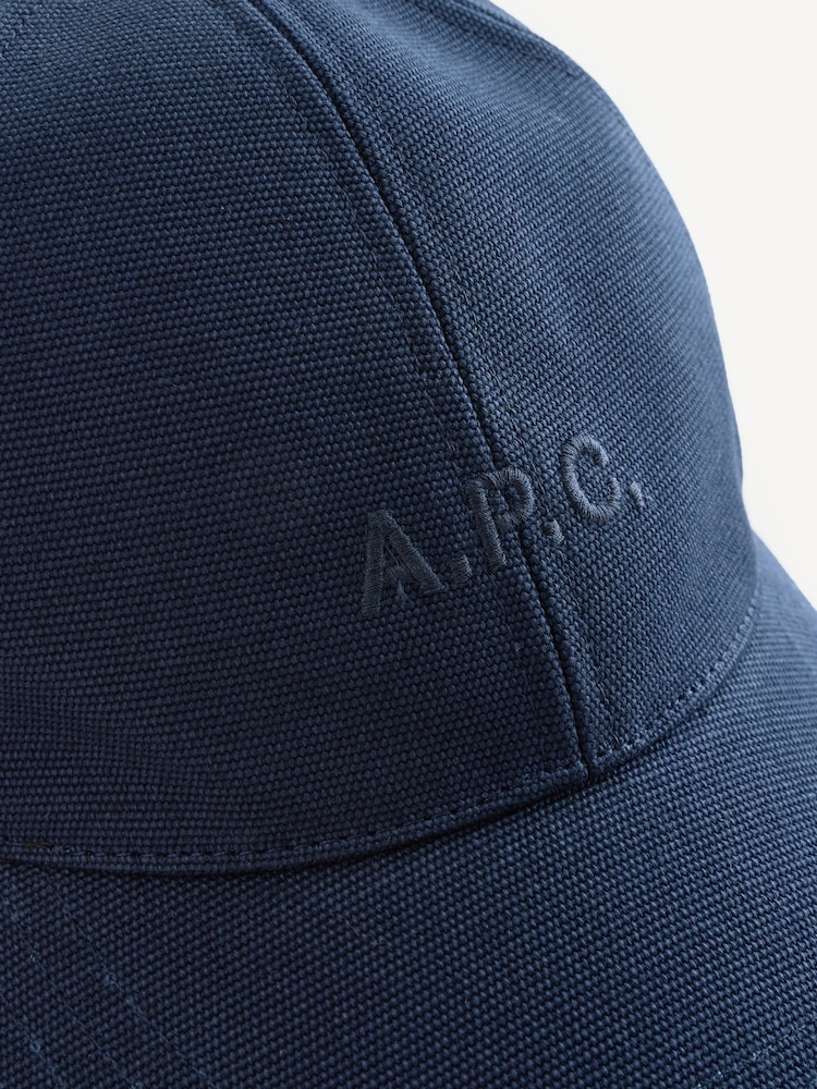 A.P.C. Navy Blue Charlie Cap - Image 3 of 3 A.P.C. Navy Blue Charlie Cap - Image 3 of 3