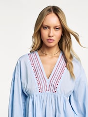 A.P.C. Blue Vera Blouse - Image 5 of 6