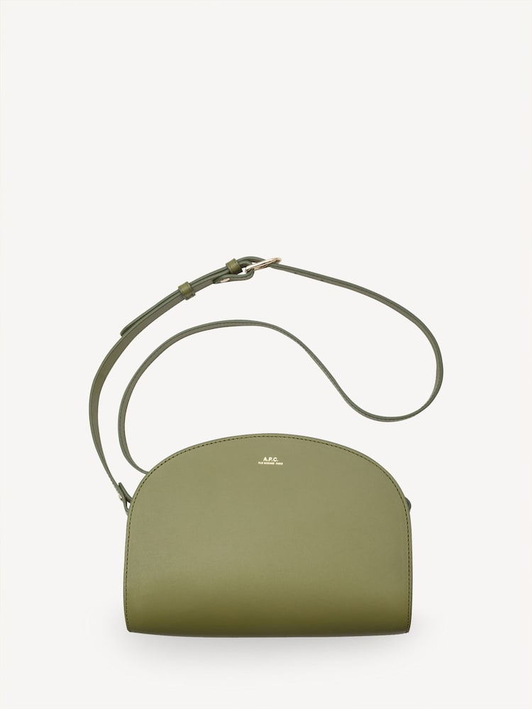 A.P.C. Green Half Moon Bag - Image 4 of 4 A.P.C. Green Half Moon Bag - Image 4 of 4