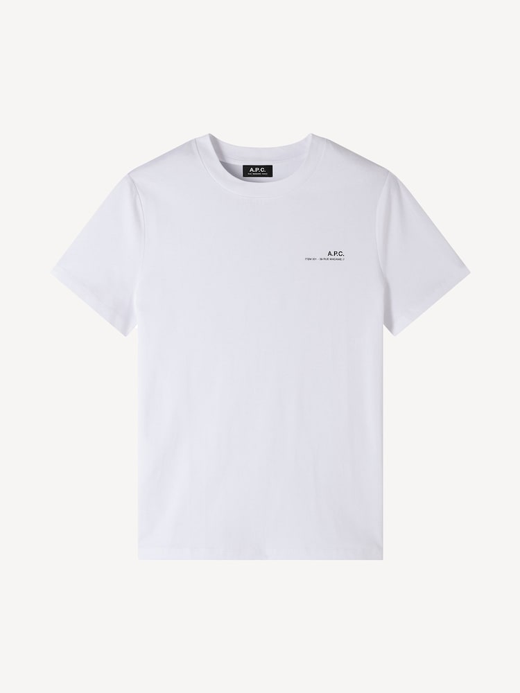 A.P.C. White Standard Item T-Shirt - Image 5 of 5