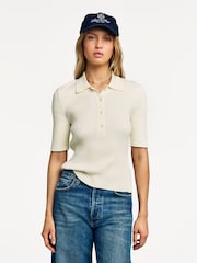 A.P.C. White Polo Danae Polo Shirt - Image 1 of 7