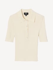 A.P.C. White Polo Danae Polo Shirt - Image 7 of 7