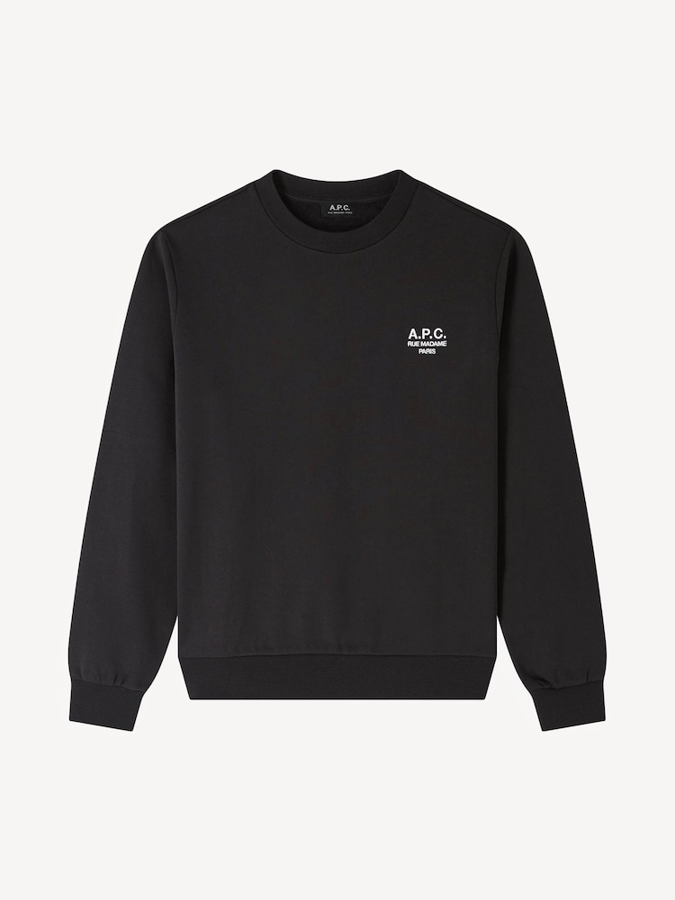 A.P.C. Black Rue Madame Standard Sweatshirt - Image 6 of 6