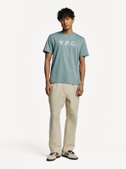 A.P.C. Blue Large Standard T-Shirt - Image 4 of 6