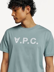 A.P.C. Blue Large Standard T-Shirt - Image 5 of 6