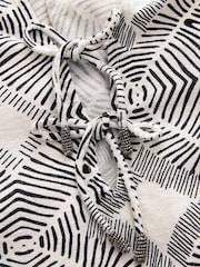 Black/White Beach Kaftan - Image 2 of 3