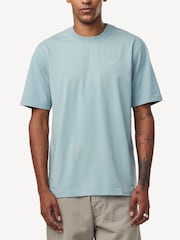 NN.07 Blue Adam Logo T-Shirt - Image 1 of 5