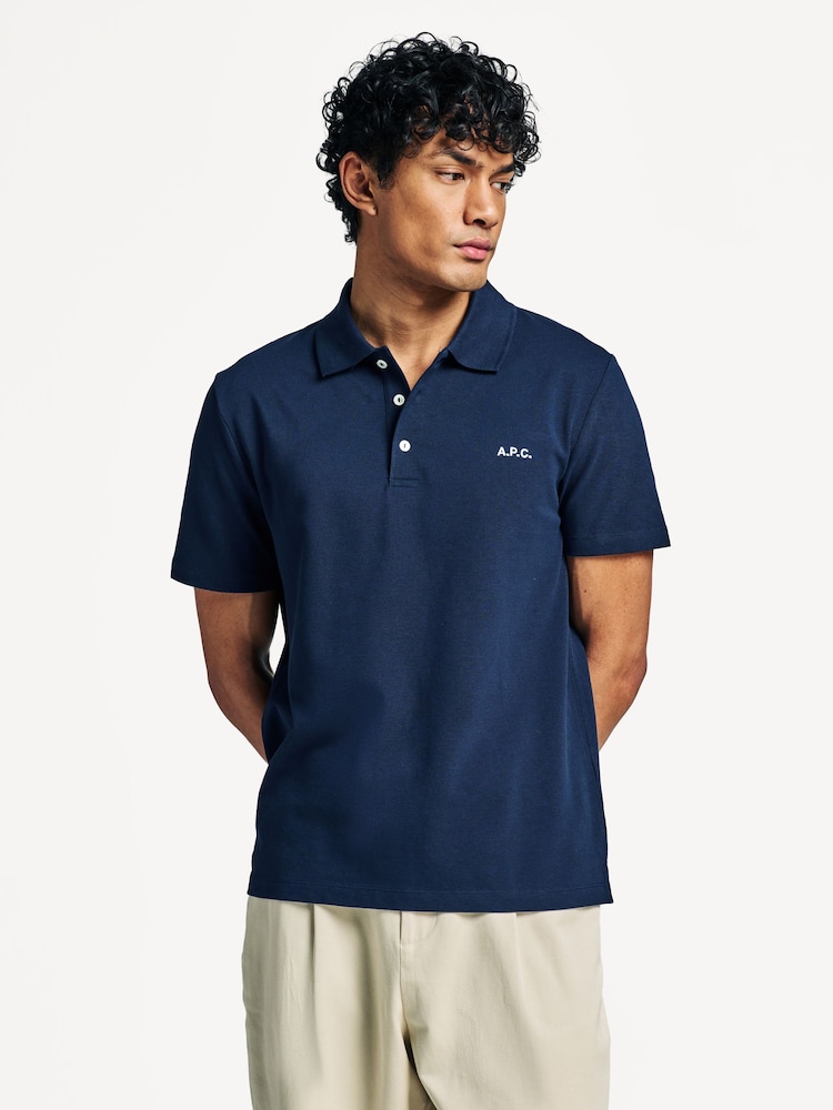 A.P.C. Blue Standard Polo Shirt - Image 1 of 4