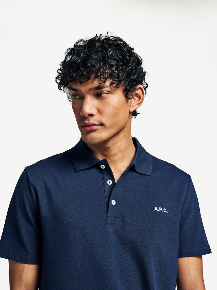 A.P.C. Blue Standard Polo Shirt - Image 4 of 4