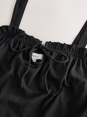 Black Jersey Mini Summer 100% Cotton Dress - Image 6 of 6