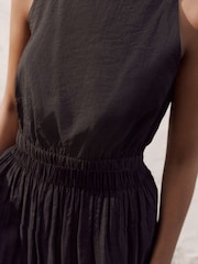 Black Modal Blend Square Neck Top - Image 5 of 8