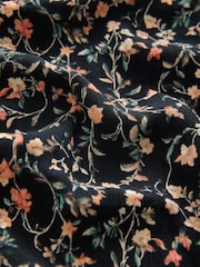 Black/Pink Ruffle Midi Slip Summer Dress - Image 7 of 8