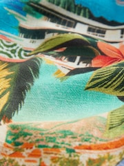 Multi Bright 100% Cotton Wrap Midi Skirt - Image 7 of 8