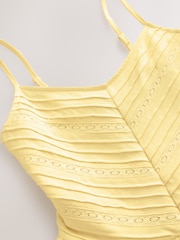 Yellow 100% Cotton Jersey Mini Dress - Image 2 of 3