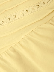 Yellow 100% Cotton Jersey Mini Dress - Image 3 of 3
