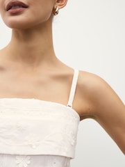 Cream Bandeau Shift Dress - Image 2 of 5