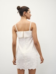 Cream Bandeau Shift Dress - Image 4 of 5