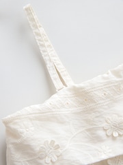 Cream Seersucker Bandeau Shift Dress - Image 7 of 8