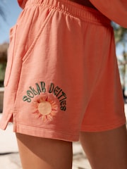 Orange 100% Cotton Jersey Shorts - Image 2 of 8