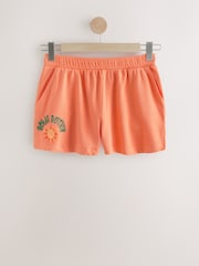 Orange 100% Cotton Jersey Shorts - Image 6 of 8
