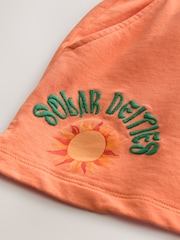 Orange 100% Cotton Jersey Shorts - Image 7 of 8