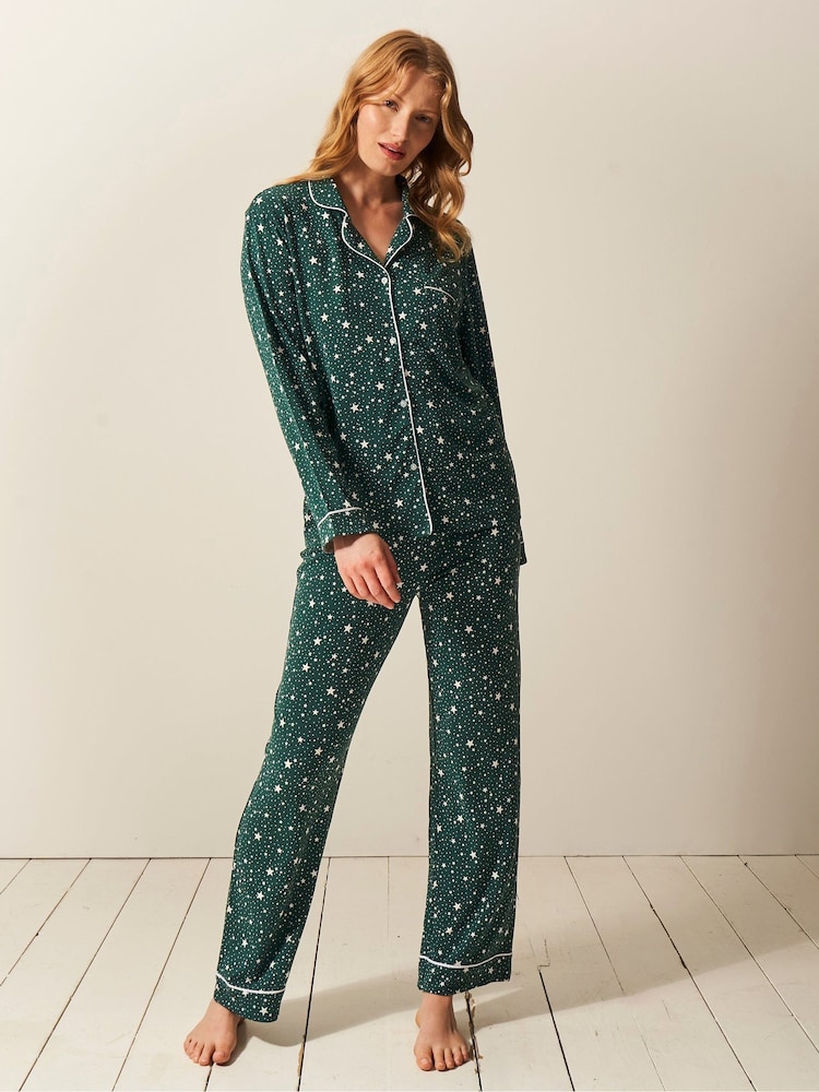 Stripe & Stare Long Sleeve Pyjamas Set - Image 2 of 4