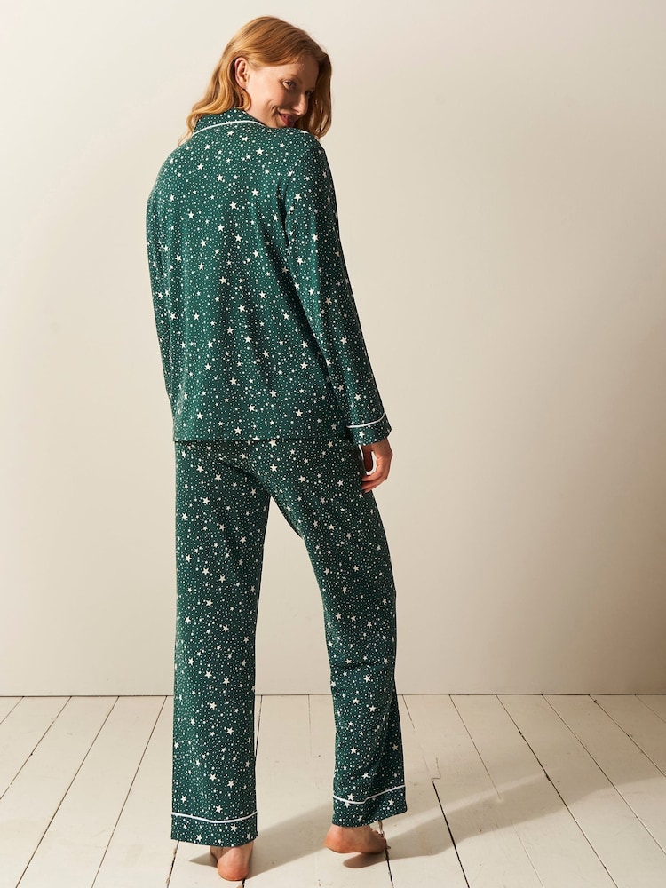 Stripe & Stare Long Sleeve Pyjamas Set - Image 3 of 4