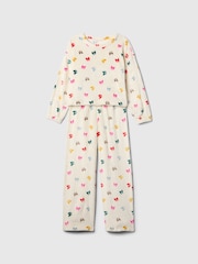 Gap Cream Bow Soft Touch Long Pyjamas (4-13yrs) - Image 1 of 3