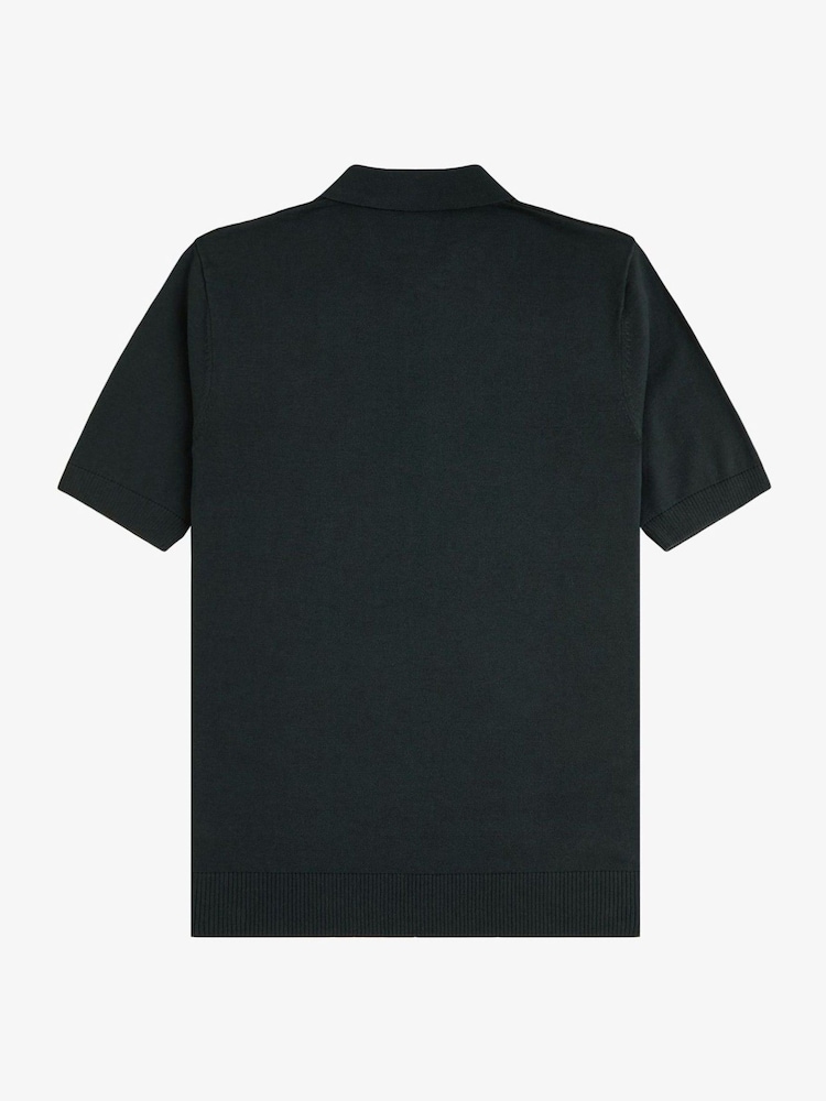 Fred Perry Waffle Knitted Polo Shirt - Image 6 of 6