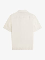 Fred Perry Linen Blend Revere Collar Shirt - Image 6 of 6
